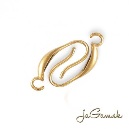 Náušnicové zapínanie 19mm chirurgická oceľ, 2ks (CH1701g)